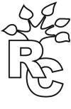 Rygårdcentret, logo, hvidt